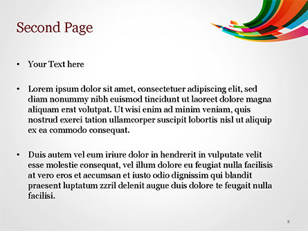 Templat PowerPoint Aliran Warna-warni Persegi Panjang, Slide 2, 15322, Abstrak/Tekstur — PoweredTemplate.com