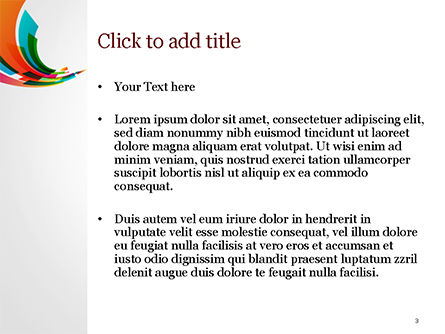 Templat PowerPoint Aliran Warna-warni Persegi Panjang, Slide 3, 15322, Abstrak/Tekstur — PoweredTemplate.com