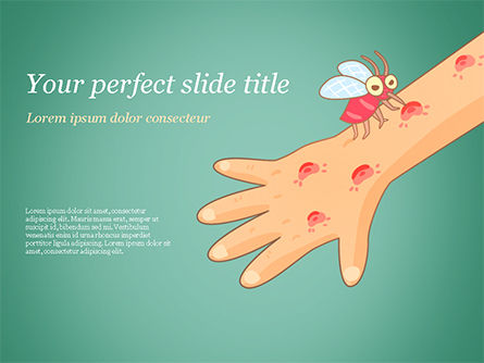 Mosquito Bites PowerPoint Template, PowerPoint Template, 15325, Medical — PoweredTemplate.com