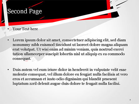 Templat PowerPoint Hitam Tema Abstrak Tema, Slide 2, 15326, Abstrak/Tekstur — PoweredTemplate.com