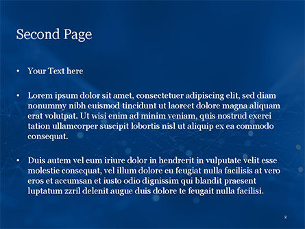 파워포인트 템플릿 - 추상 파란색 다각형 메쉬, 슬라이드 2, 15334, 추상/직물 — PoweredTemplate.com