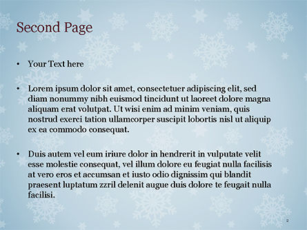Modello PowerPoint - Ornamento del fiocco di neve e cappello della santa, Slide 2, 15341, Vacanze/Occasioni Speciali — PoweredTemplate.com