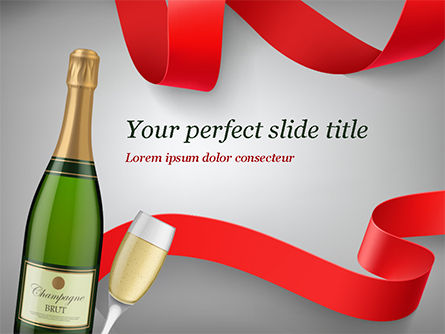 Celebration with Champagne PowerPoint Template, Free PowerPoint Template, 15343, Holiday/Special Occasion — PoweredTemplate.com