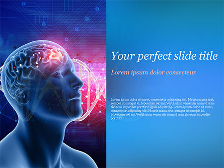 microsoft powerpoint template theme brain