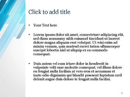 Abstractie Met Blauwe Parallellogrammen PowerPoint Template, Dia 3, 15349, Abstract/Textuur — PoweredTemplate.com