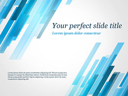 Modello PowerPoint - Astrazione con parallelogrammi blu, 15349, Astratto/Texture — PoweredTemplate.com
