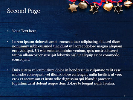 파워포인트 템플릿 - 크리스마스 장식들, 슬라이드 2, 15363, 휴가/특별 행사 — PoweredTemplate.com