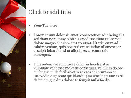 Christmas Gift Box PowerPoint Template, Slide 3, 15364, Holiday/Special Occasion — PoweredTemplate.com