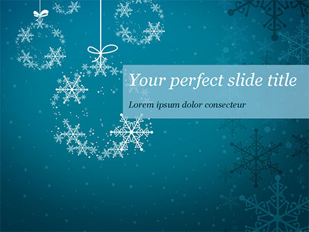 Snowflakes Crystal Balls PowerPoint Template, PowerPoint Template, 15367, Holiday/Special Occasion — PoweredTemplate.com