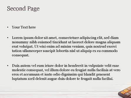 Rekenmachine PowerPoint Template, Dia 2, 15371, Financieel/Boekhouding — PoweredTemplate.com