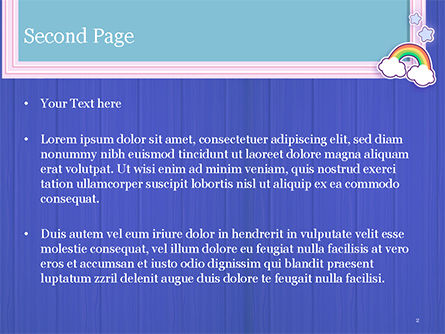 Frame with Rainbow PowerPoint Template, Slide 2, 15373, Holiday/Special Occasion — PoweredTemplate.com