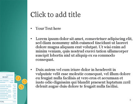 Modèle PowerPoint de reçu, Diapositive 3, 15375, Finance / Comptabilité — PoweredTemplate.com