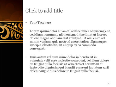 Luxus vintage hintergrund PowerPoint Vorlage, Folie 3, 15385, Abstrakt/Texturen — PoweredTemplate.com