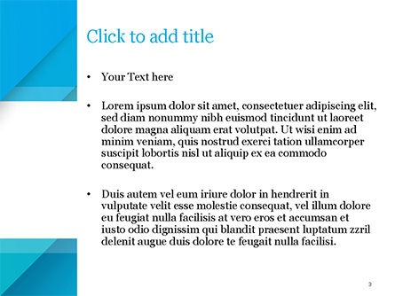 Azure abstraktion PowerPoint Vorlage, Folie 3, 15395, Abstrakt/Texturen — PoweredTemplate.com