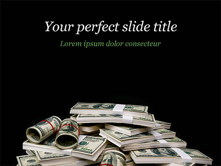 Money Packs PowerPoint Template, PowerPoint Template, 15405, Financial/Accounting — PoweredTemplate.com