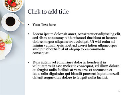 Ideal Breakfast PowerPoint Template, Slide 3, 15418, Food & Beverage — PoweredTemplate.com