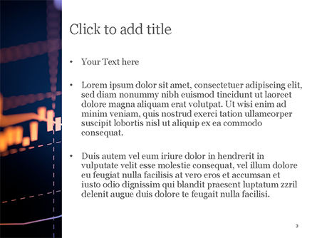 Candlestick Chart on Blue Background PowerPoint Template, Slide 3, 15420, Financial/Accounting — PoweredTemplate.com