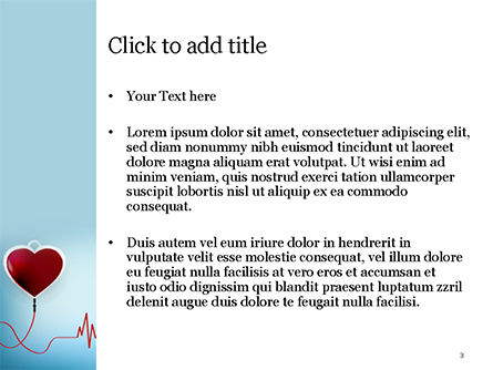 Plantilla de PowerPoint - concepto de donación de sangre, Diapositiva 3, 15422, Médico — PoweredTemplate.com