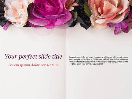 Notepad Decorated With Flowers Free Presentation Template For Google Slides And Powerpoint 15424