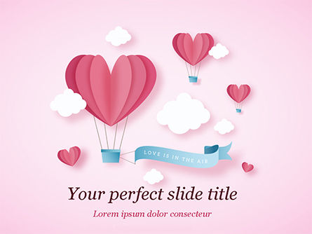 Love is in the Air PowerPoint Template, PowerPoint Template, 15429, Holiday/Special Occasion — PoweredTemplate.com