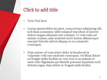 Templat PowerPoint Geometris Hitam Merah Dan Kuning, Slide 3, 15430, Abstrak/Tekstur — PoweredTemplate.com