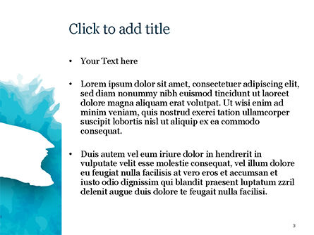 Blaue aquarellflecken PowerPoint Vorlage, Folie 3, 15432, Abstrakt/Texturen — PoweredTemplate.com