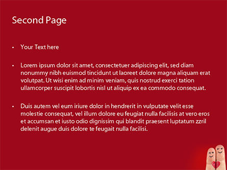 Finger in liebe PowerPoint Vorlage, Folie 2, 15439, Ferien/besondere Anlässe — PoweredTemplate.com