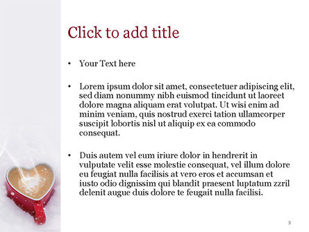 Modèle PowerPoint de tasse à café en forme de coeur, Diapositive 3, 15440, Fêtes / Grandes occasions — PoweredTemplate.com