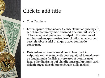 Templat PowerPoint Bitcoin Dan Dolar, Slide 3, 15456, Finansial/Akuntansi — PoweredTemplate.com
