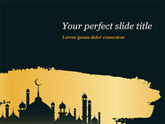 Silhouette Of Mosque - Free Presentation Template for Google Slides and ...