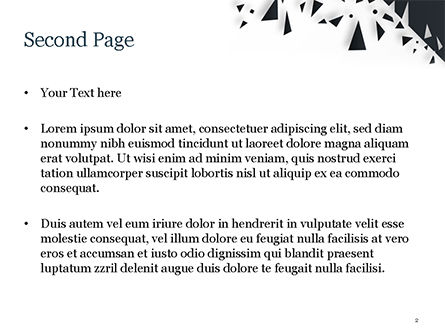 Templat PowerPoint Abstrak Pecahan Kaca Hitam, Slide 2, 15467, Abstrak/Tekstur — PoweredTemplate.com