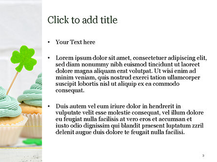 Modèle PowerPoint de desserts st patrick, Diapositive 3, 15491, Fêtes / Grandes occasions — PoweredTemplate.com