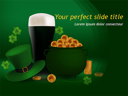 St. Patrick's Day Symbols PowerPoint Template, 15493, Holiday/Special Occasion — PoweredTemplate.com