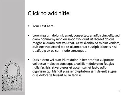 Modello PowerPoint - Lucchetto digitale, Slide 3, 15496, Tecnologia e Scienza — PoweredTemplate.com