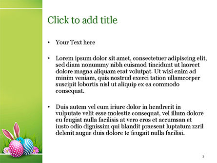 Modello PowerPoint - Simpatico sfondo di pasqua, Slide 3, 15509, Vacanze/Occasioni Speciali — PoweredTemplate.com