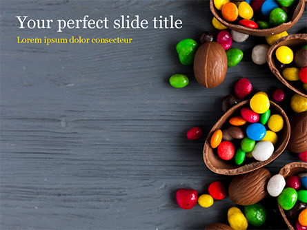 Easter Sweets PowerPoint Template, 15515, Holiday/Special Occasion — PoweredTemplate.com