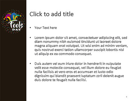 Modèle PowerPoint de fools day background avec chapeau de bouffon, Diapositive 3, 15519, Fêtes / Grandes occasions — PoweredTemplate.com
