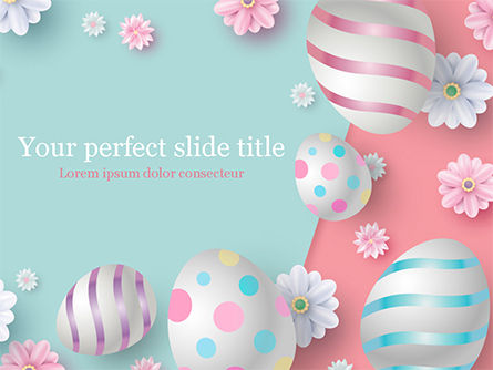 3D Easter Background PowerPoint Template, PowerPoint Template, 15524, Holiday/Special Occasion — PoweredTemplate.com