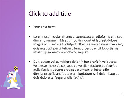 Templat PowerPoint Kelinci Paskah Lucu, Slide 3, 15527, Liburan/Momen Spesial — PoweredTemplate.com