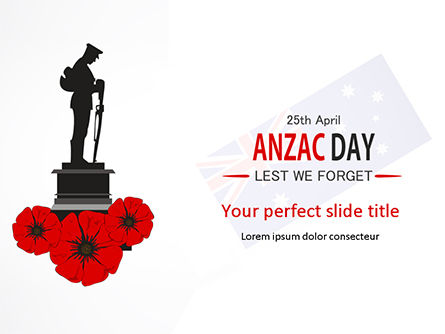 Lest We Forget PowerPoint Template, Free PowerPoint Template, 15528, Holiday/Special Occasion — PoweredTemplate.com