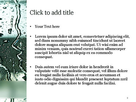 Waterdruppels Op Autoglas PowerPoint Template, Dia 3, 15535, Carrière/Industrie — PoweredTemplate.com