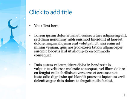 Modèle PowerPoint de fond de voeux de ramadan karim, Diapositive 3, 15546, Fêtes / Grandes occasions — PoweredTemplate.com