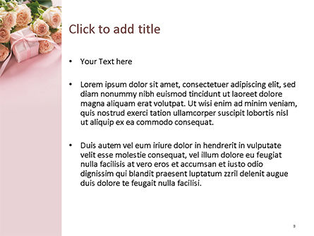 Romantic Gift PowerPoint Template, Slide 3, 15558, Holiday/Special Occasion — PoweredTemplate.com