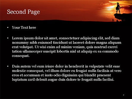 Spartaans Krijger Silhouet PowerPoint Template, Dia 2, 15569, Education & Training — PoweredTemplate.com