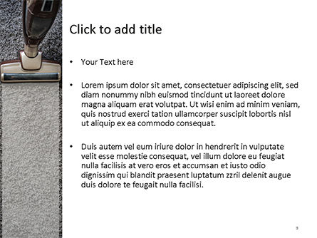 Modello PowerPoint - Vista dall'alto della spazzola per tappeti e aspirapolvere, Slide 3, 15575, Carriere/Industria — PoweredTemplate.com