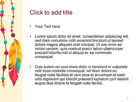 Modello PowerPoint - Stile boho, Slide 3, 15579, Art & Entertainment — PoweredTemplate.com
