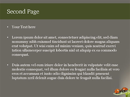 파워포인트 템플릿 - 곤충 의사 소통, 슬라이드 2, 15588, 자연 및 환경 — PoweredTemplate.com