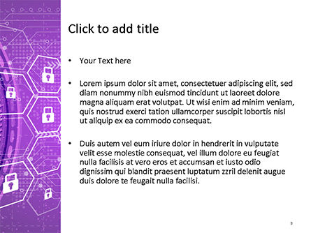 Modèle PowerPoint de sécurité et contrôle de l'information, Diapositive 3, 15600, Sciences / Technologie — PoweredTemplate.com