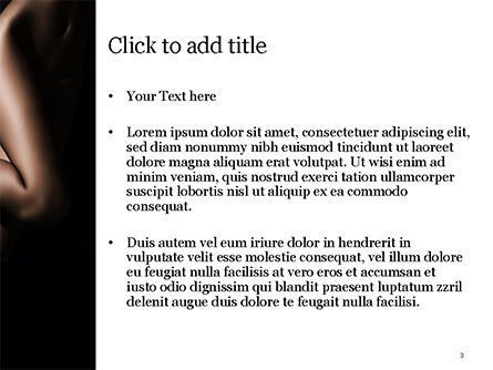 Templat PowerPoint Kaki Telanjang Perempuan Seksi Dalam Kegelapan, Slide 3, 15609, Manusia — PoweredTemplate.com