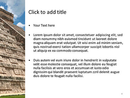 Mesoamerican Pyramid PowerPoint Template, Slide 3, 15617, Construction — PoweredTemplate.com